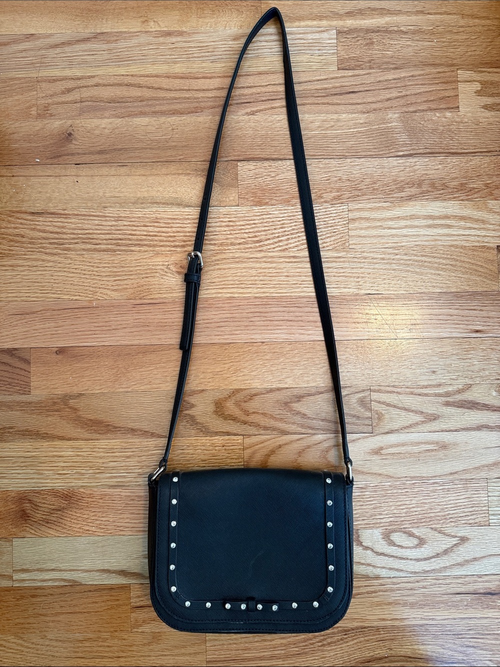 Kate Spade Black Studded Crossbody Bag